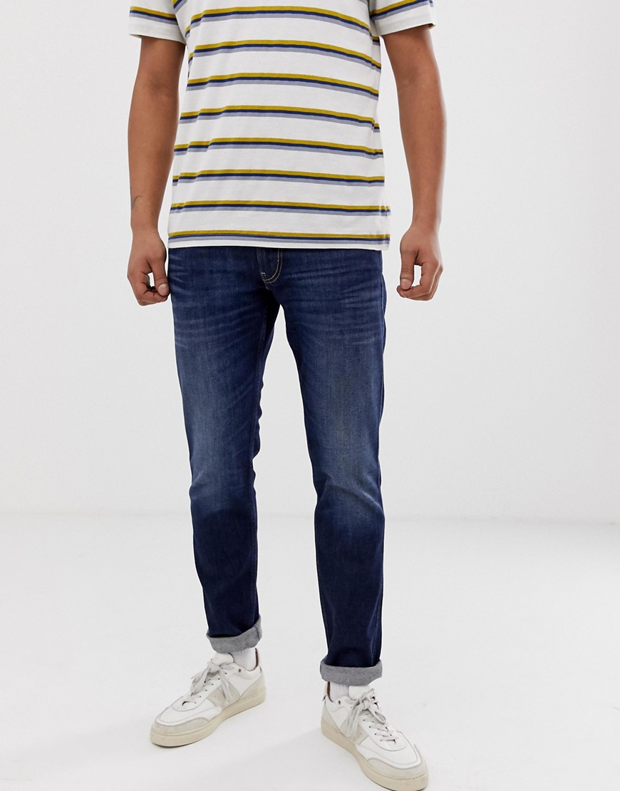 Replay slim fit jeans in mid wash