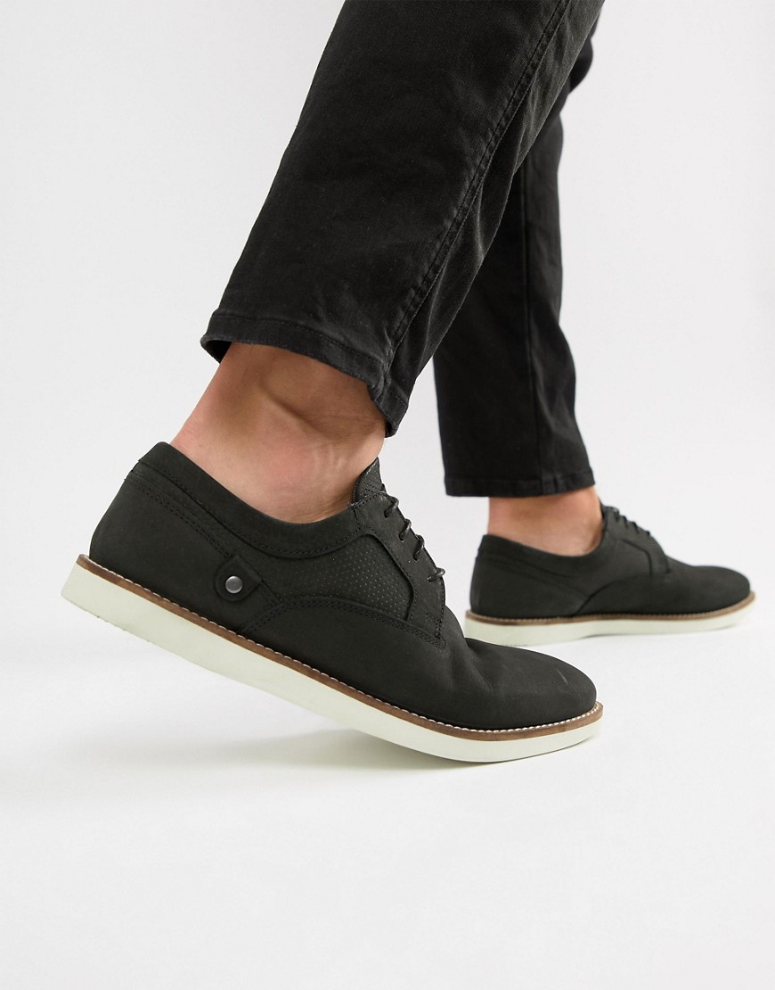Red Tape Holker Casual Lace Up Shoes In Black