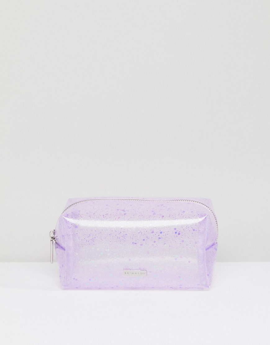 Skinnydip Lilac Dazzle Glitter Make Up Bag