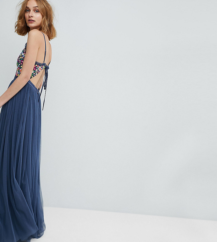 Needle & Thread Cami Strap Maxi Dress with Open Back