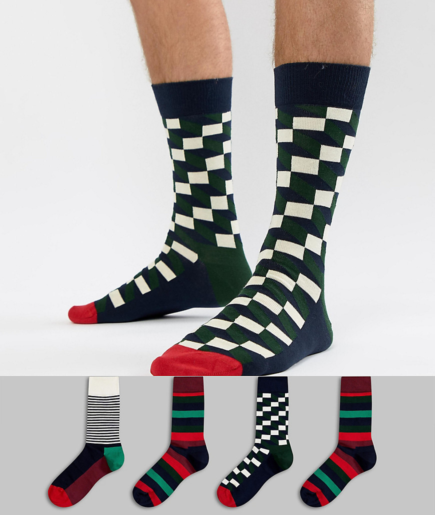 Happy Socks Socks 4 pack Christmas gift set - Multi