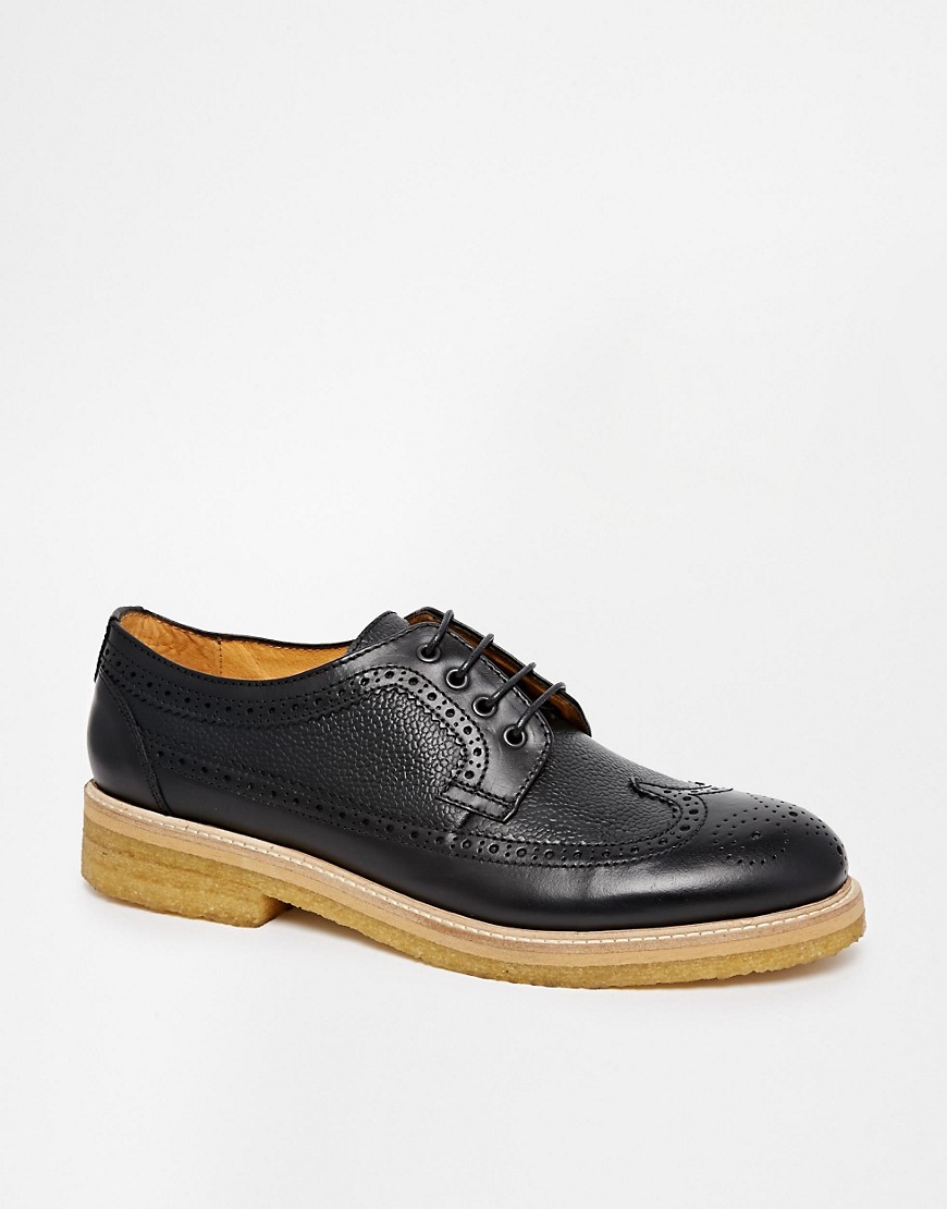 Soulland | Soulland Leather Brogues at ASOS