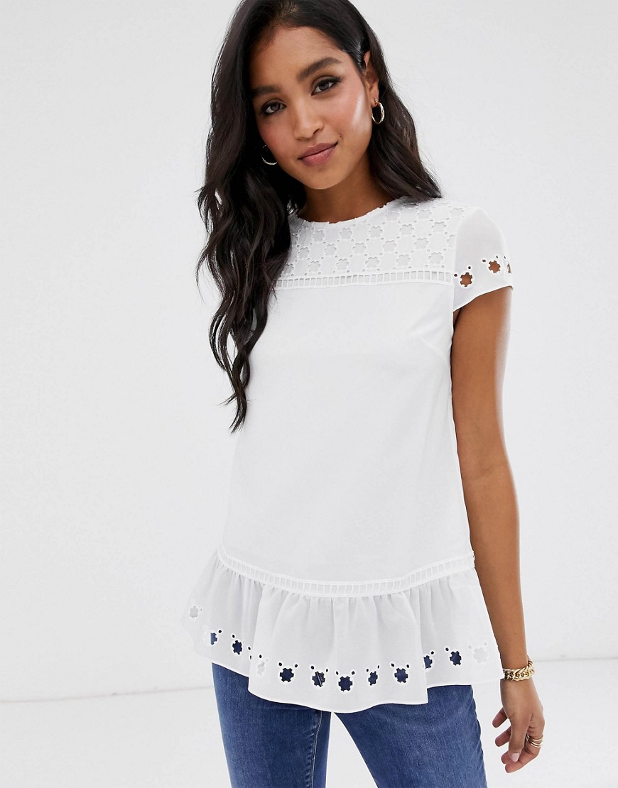 Ted Baker Fellie top with cut work
