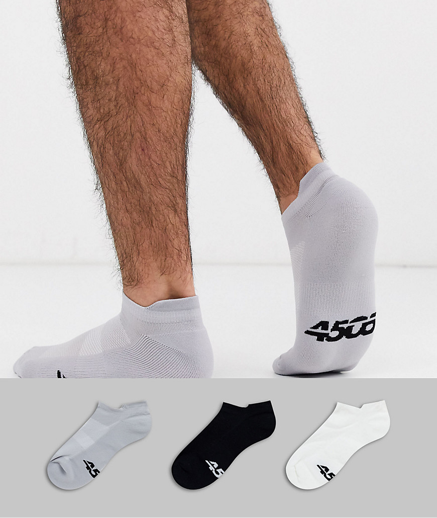ASOS 4505 trainer socks with anti bacterial finish 3 pack