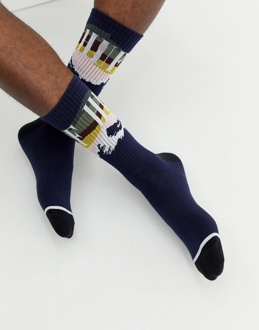 HUF Avalanche Socks In Navy