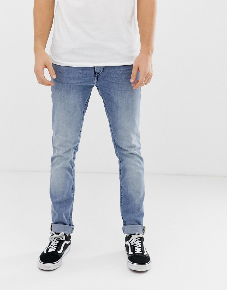 Blend twister relaxed slim fit jean in light blue wash