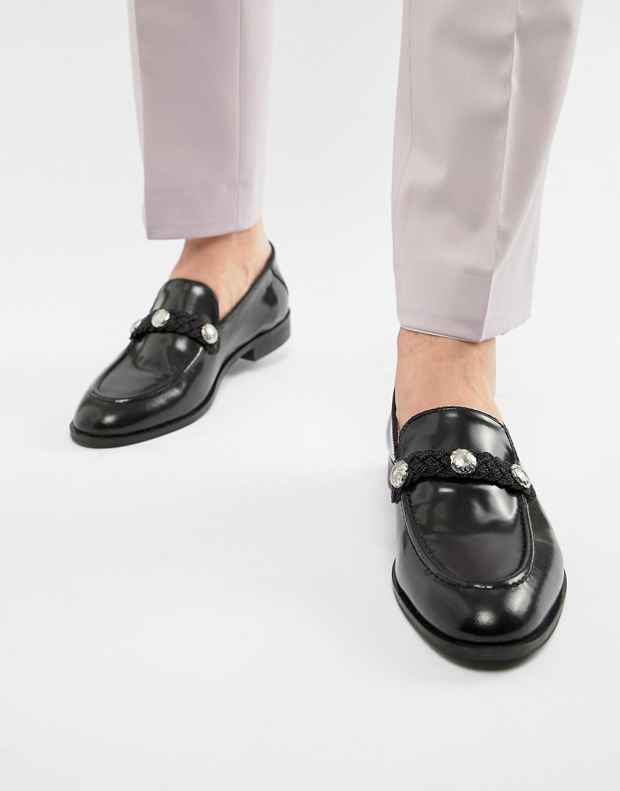 House Of Hounds Sparrow loafers in black weave