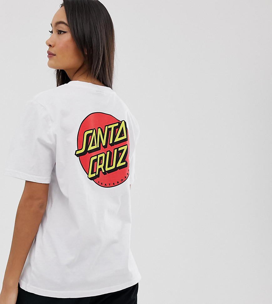 Santa Cruz Boyfriend t-shirt with classic dot logo graphic
