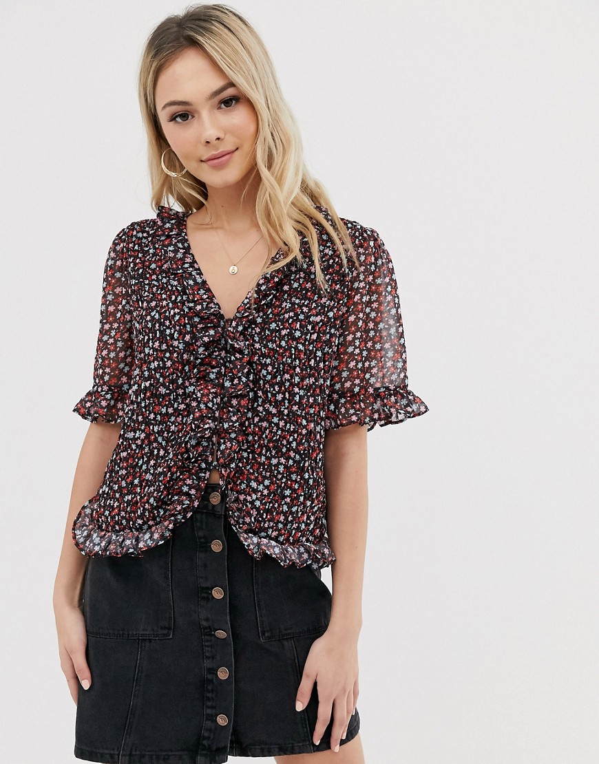 The East Order saskia ditsy floral top