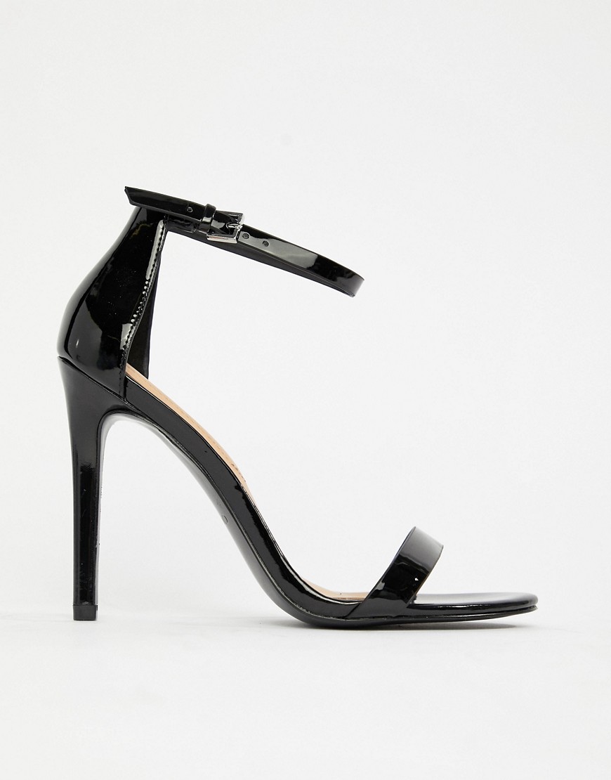 Aldo barley there heeled sandals - Black patent