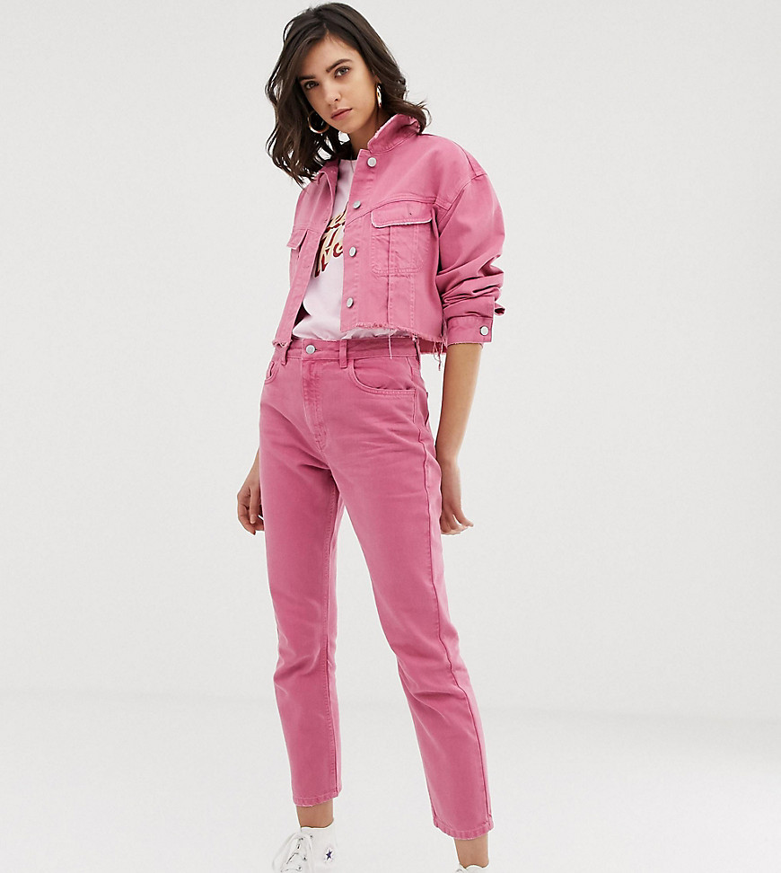 Reclaimed Vintage The '95 straight leg jean in rose pink wash