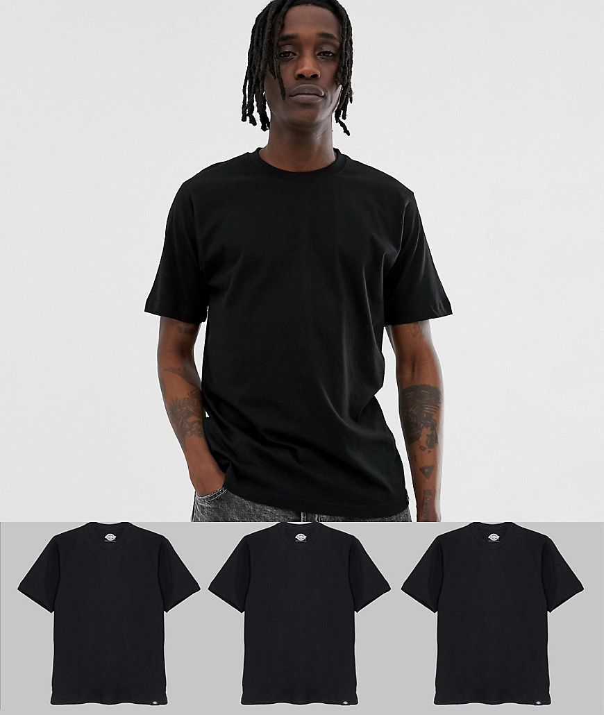Dickies 3 Pack T-Shirts In Black
