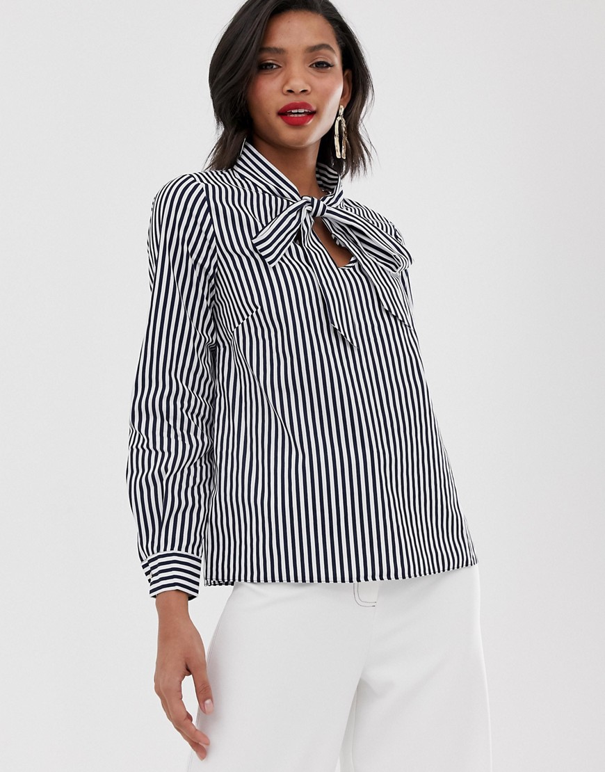 Closet long stripe shirt