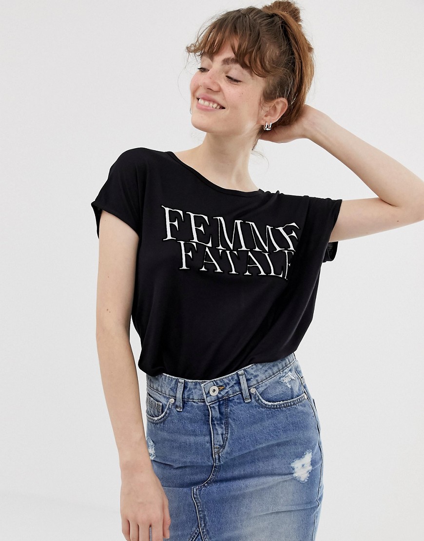 Blend She Femme Fatale print t-shirt