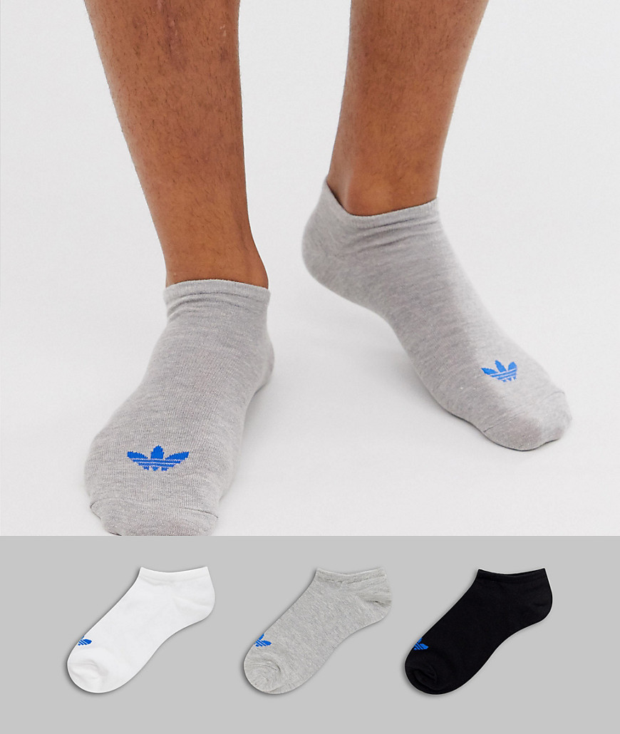 adidas Originals 3 pack ankle socks multicolour
