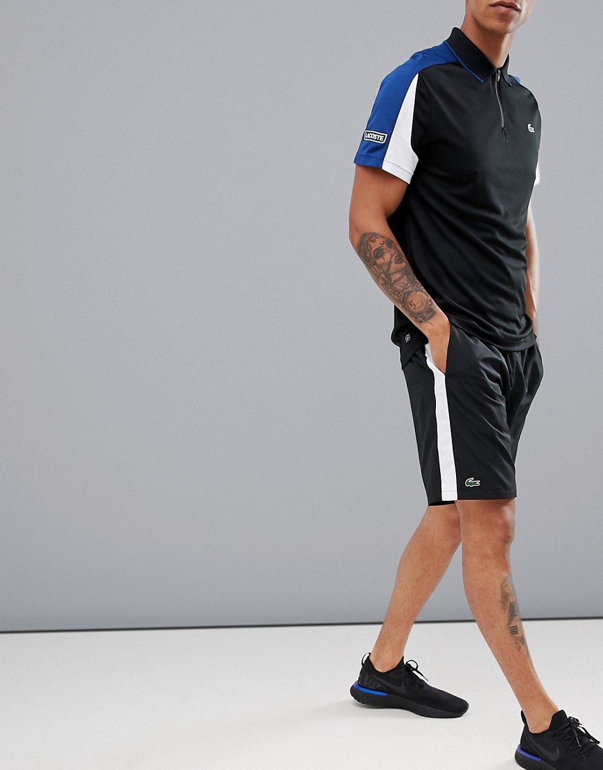 Lacoste Sport running shorts in black - Black