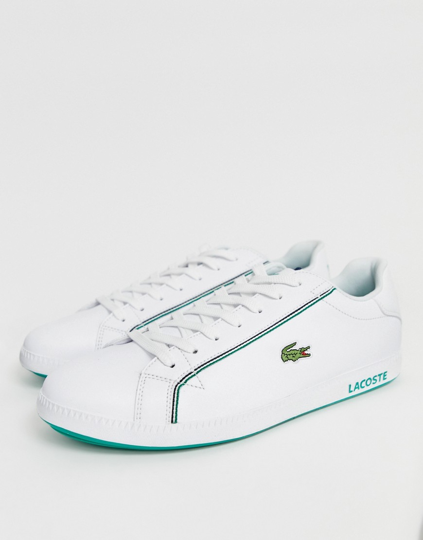 Lacoste Graduate trainers in white leather