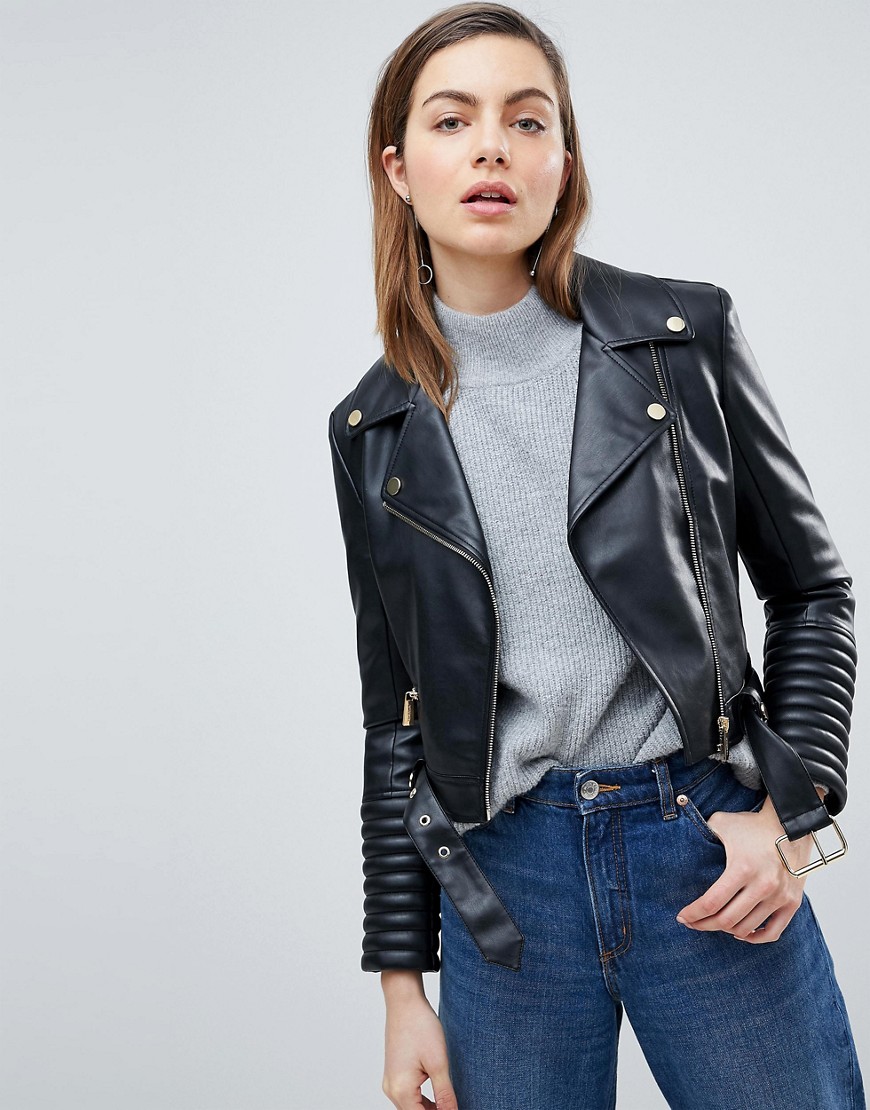 Ivyrevel Leather Look Biker Jacket