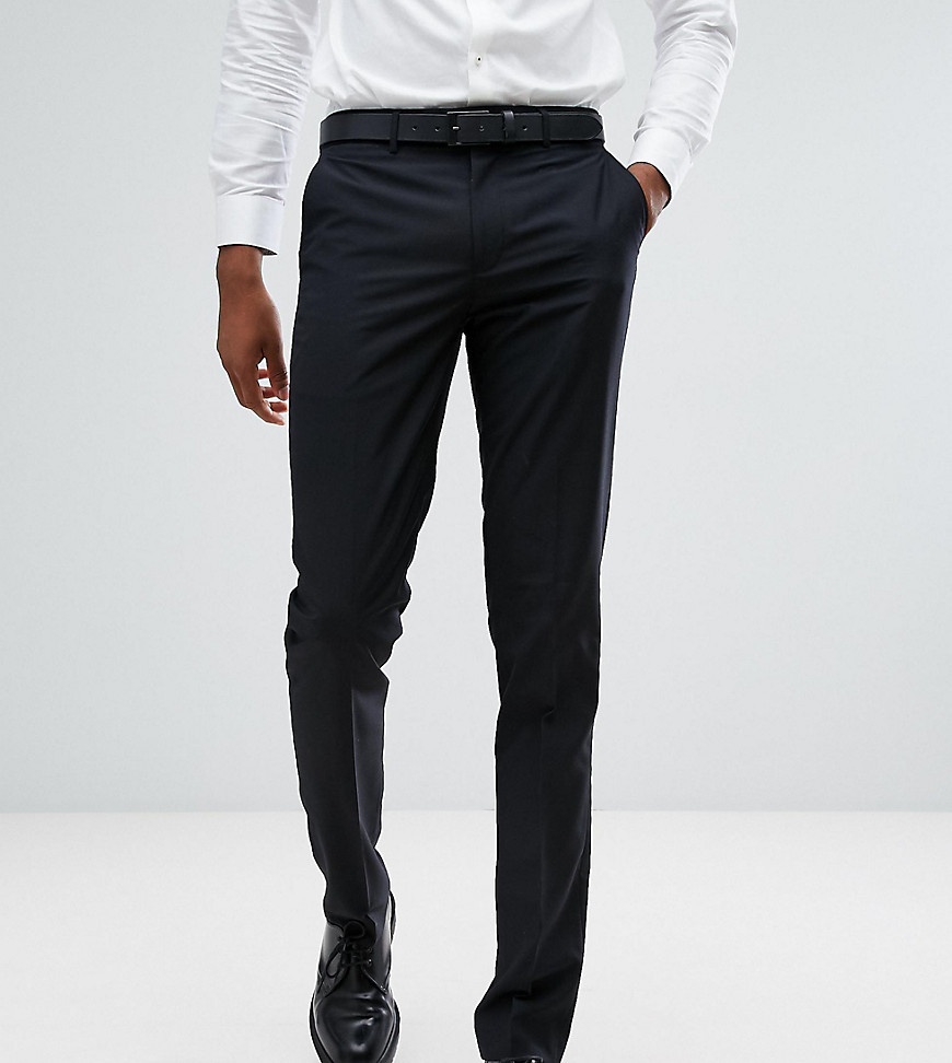 Farah TALL Skinny Suit Trousers In Black