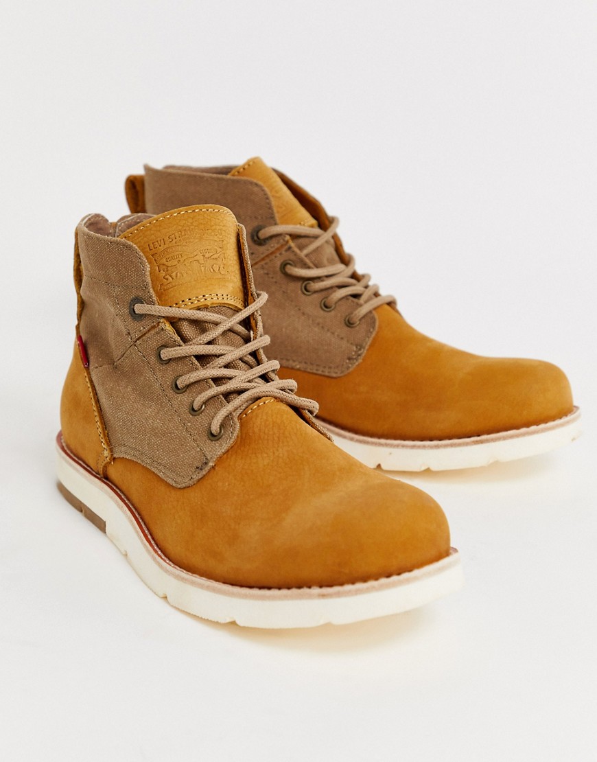 Levis Jax light leather hiker boot in brown