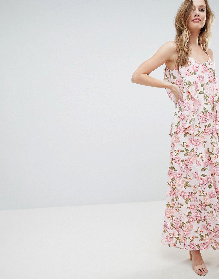 Oh My Love Cami Maxi Dress With Frill Detail