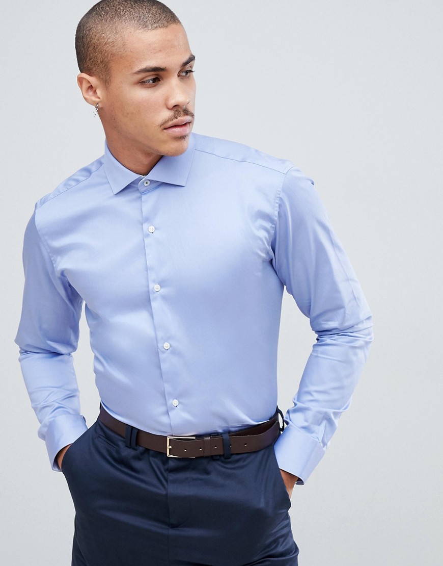 Ted Baker shirt with stretch in blue