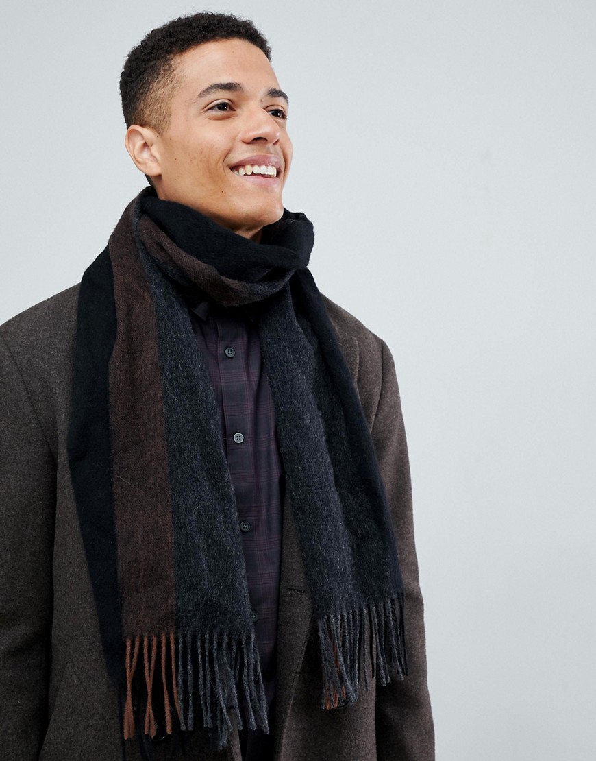 Selected Homme wool scarf - Anthracite