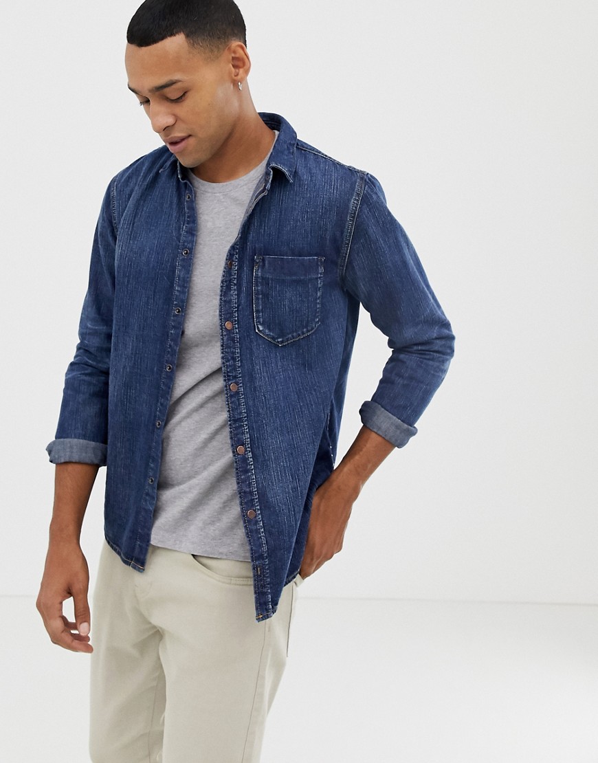 Nudie Jeans Co Henry denim button down shirt