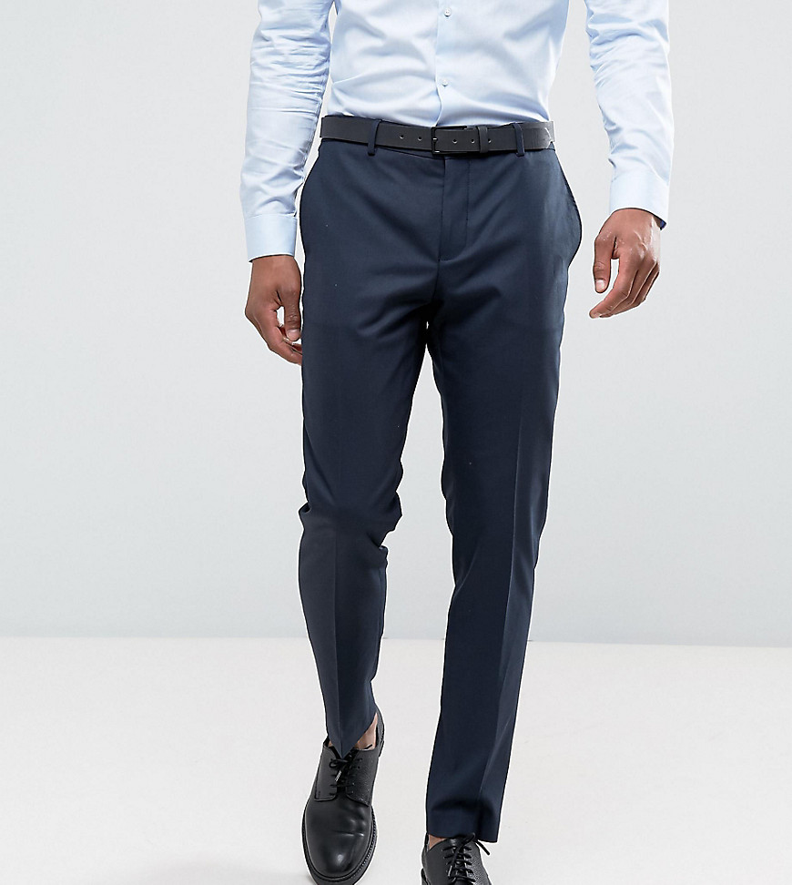 Jack & Jones Premium Slim Fit Suit Trousers In Navy