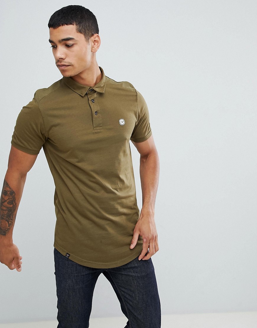 Le Breve Curved Hem Polo with Back Panelling
