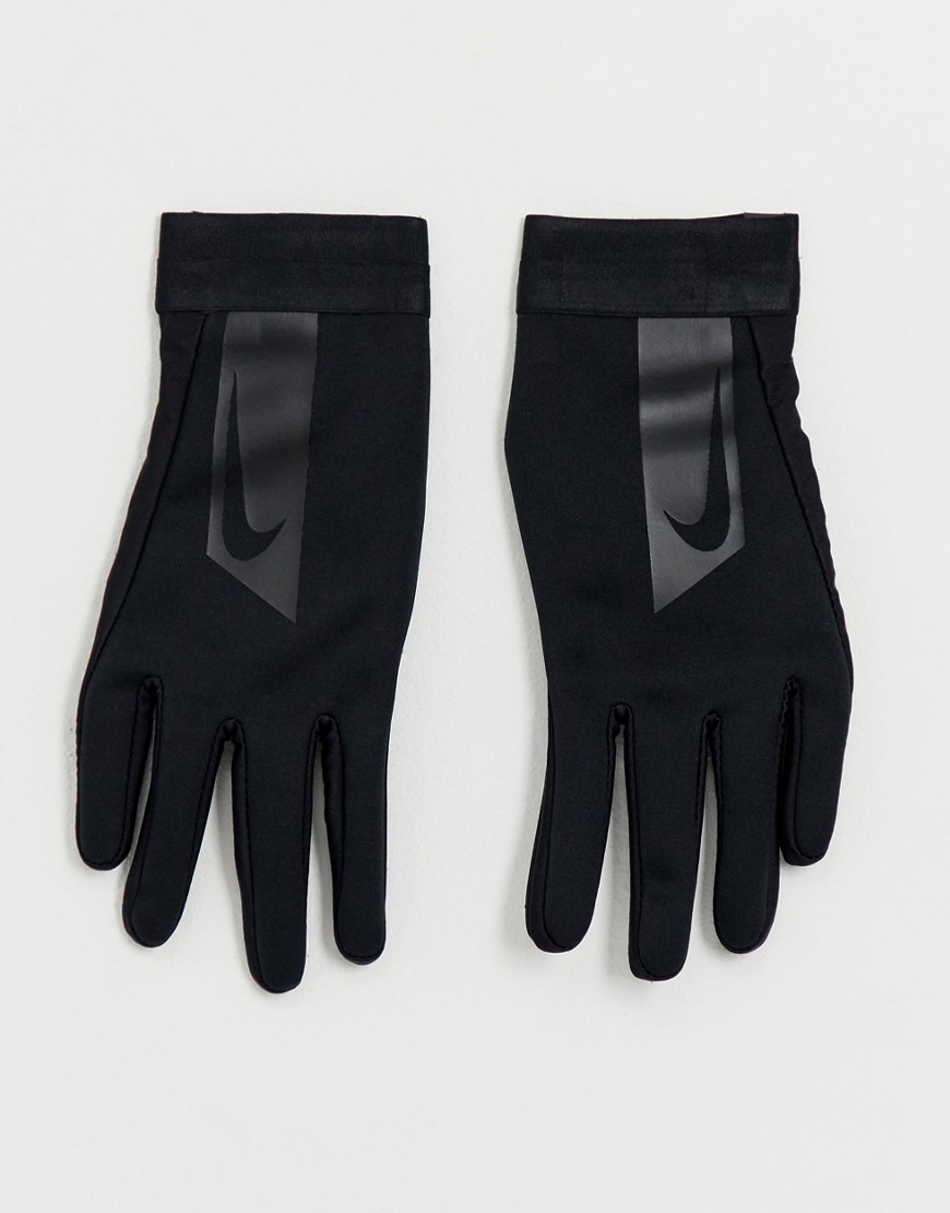 Nike Football academy Hyperwarm gloves In black