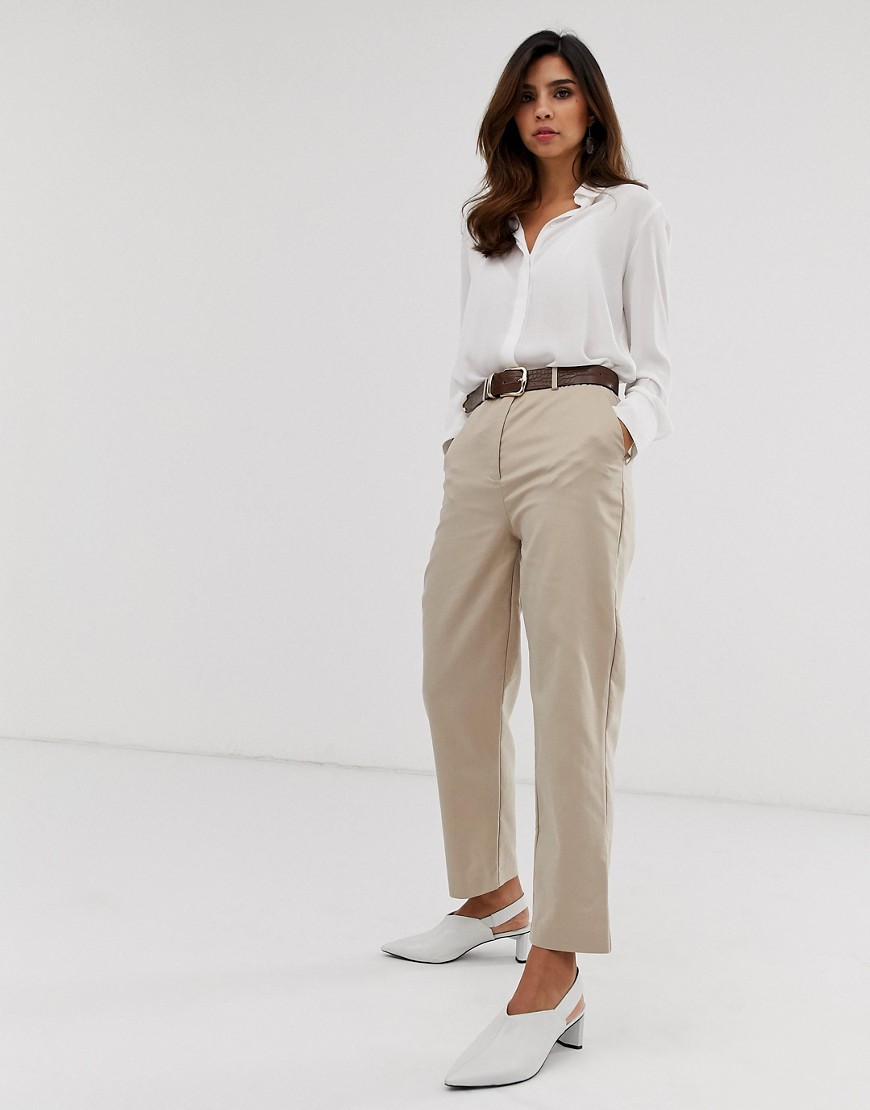 Y.A.S tailored trousers in beige