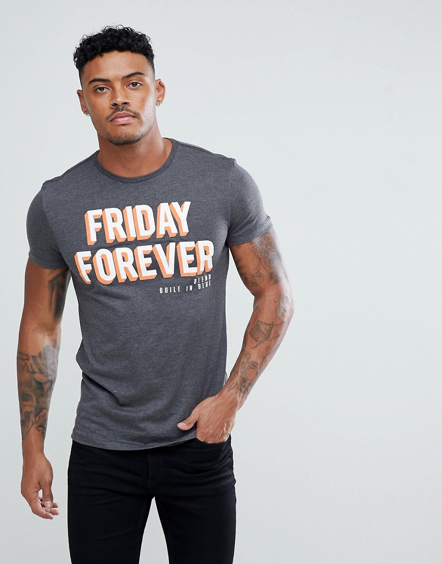 Blend Friday Forever T-Shirt - Pewter mix