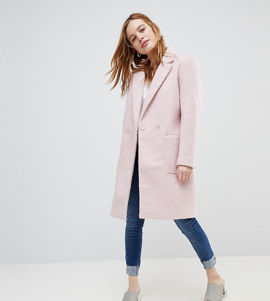 New Look Petite Tailored Coat - Light pink