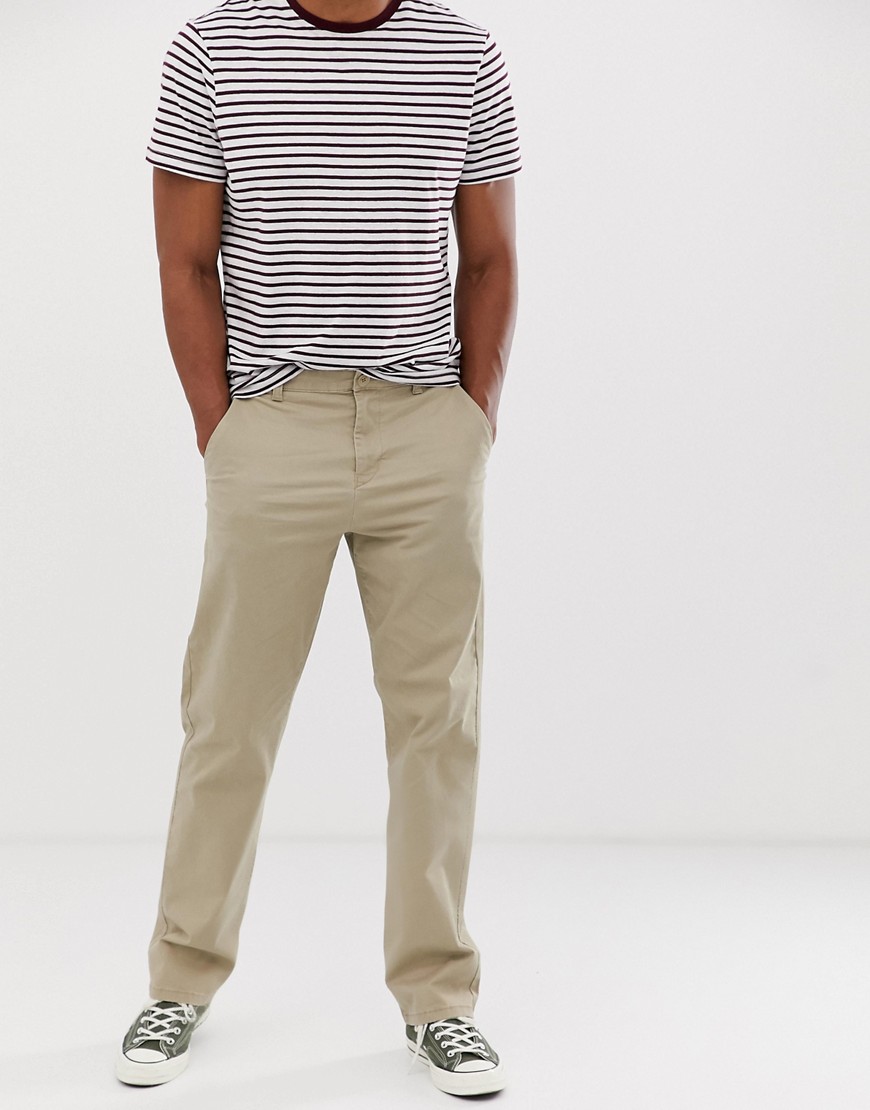 Only & Sons wide leg chinos in sand