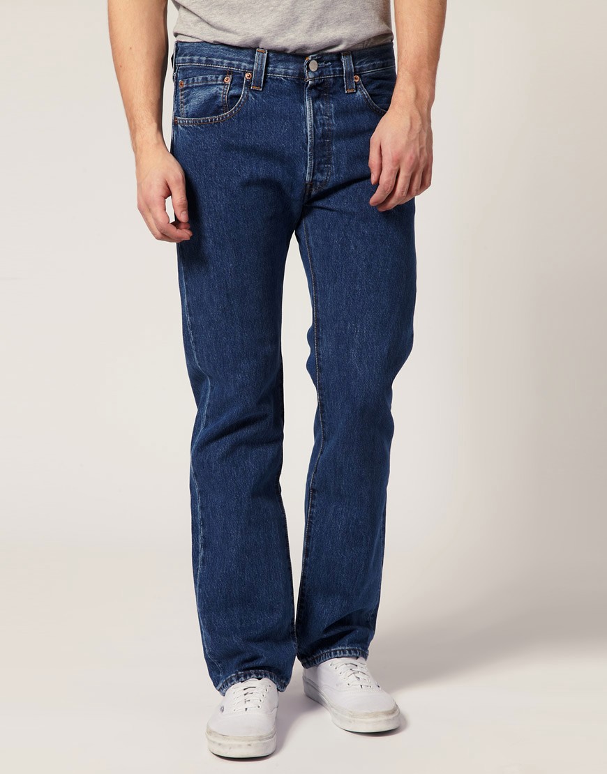 Levis | Levis Jeans 501 Straight Stone Wash at ASOS