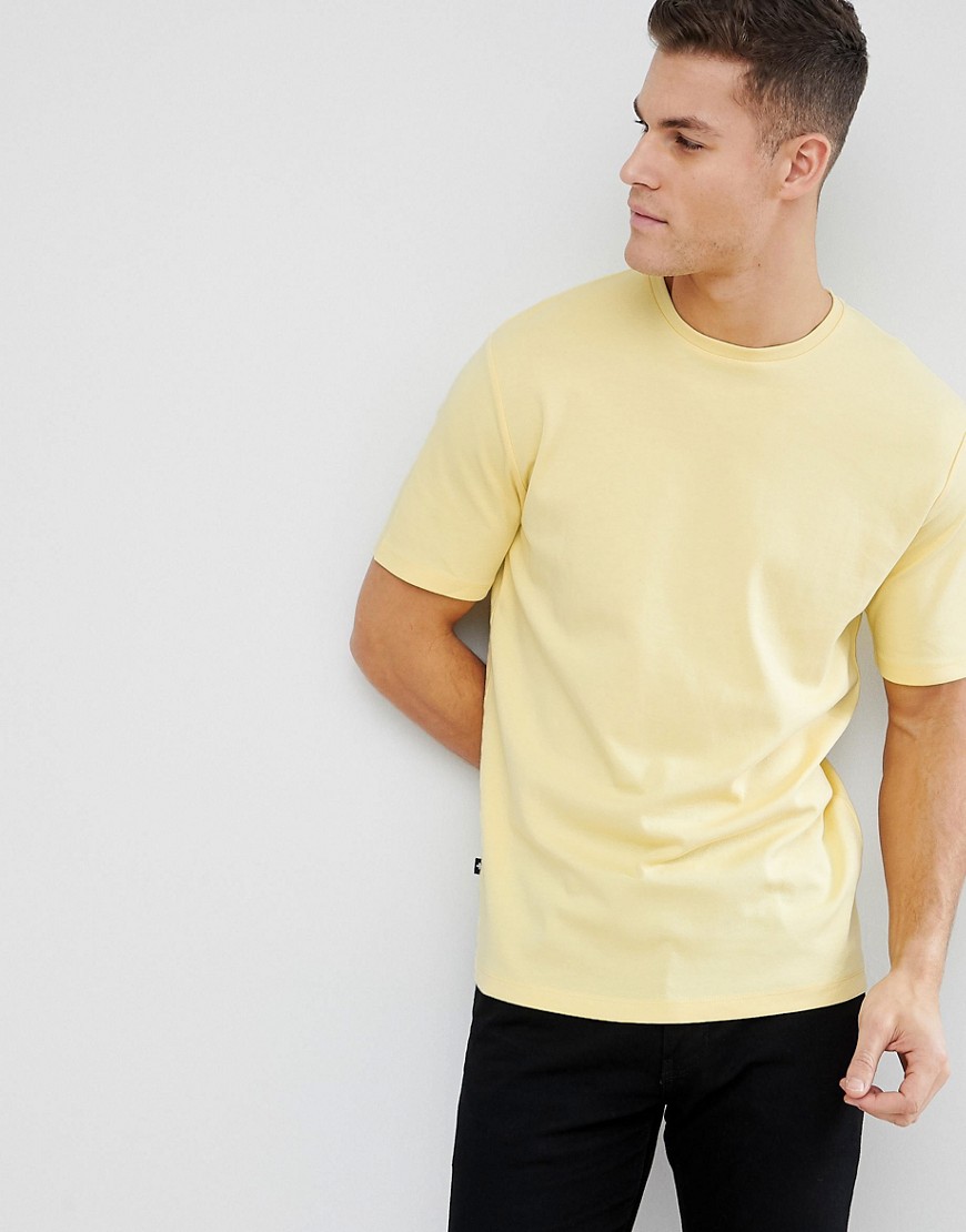 Selected Homme T-Shirt With Drop Sleeve - Popcorn