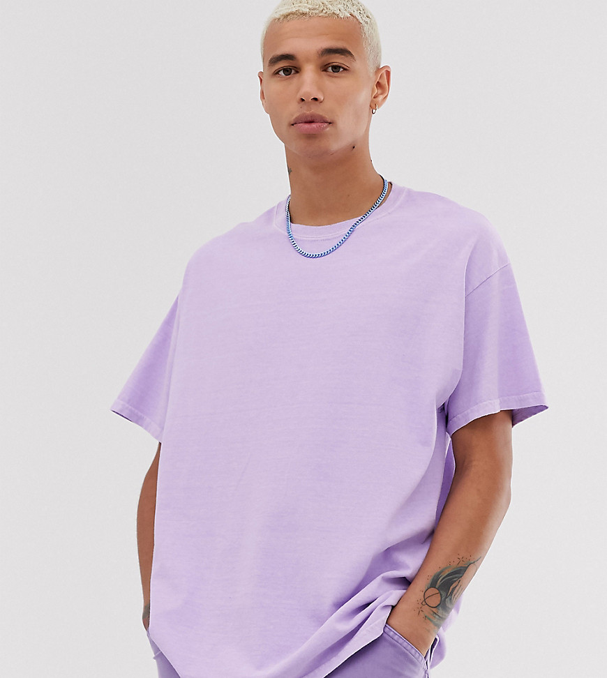 Reclaimed Vintage oversized overdye t-shirt in dusty lilac