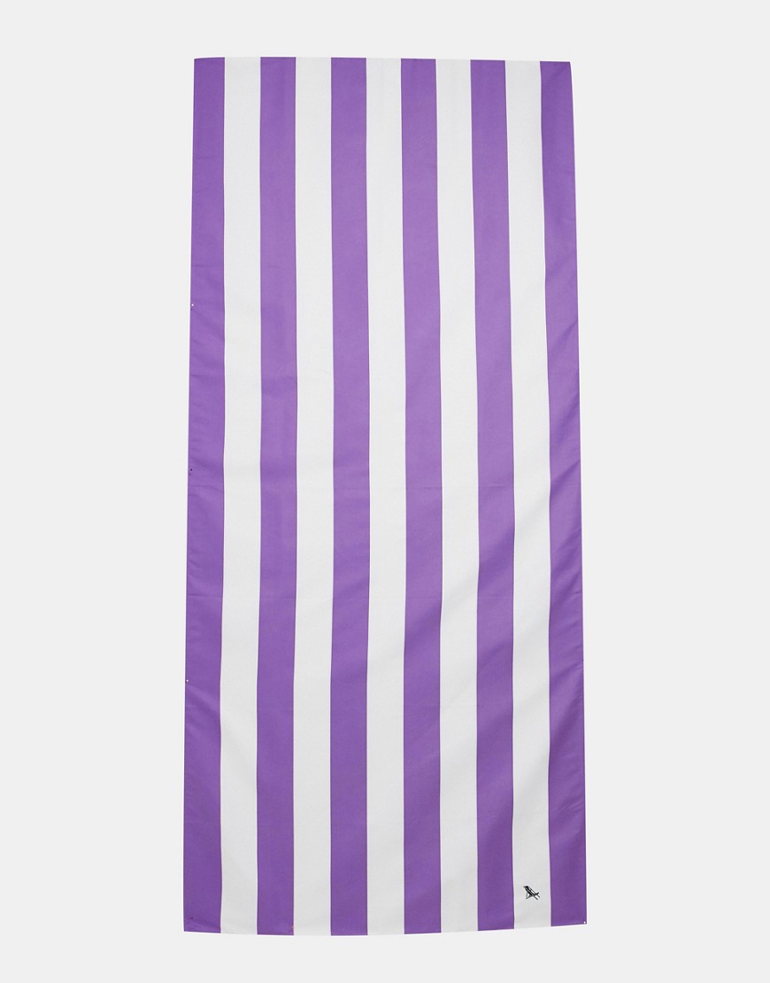 Dock & Bay extra large striped beach towel in purple