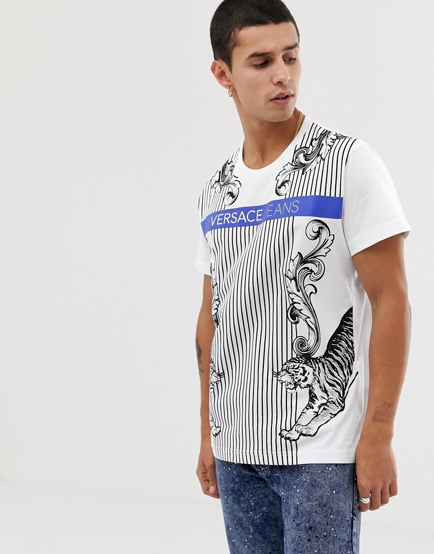 Versace Jeans t-shirt with baroque logo print