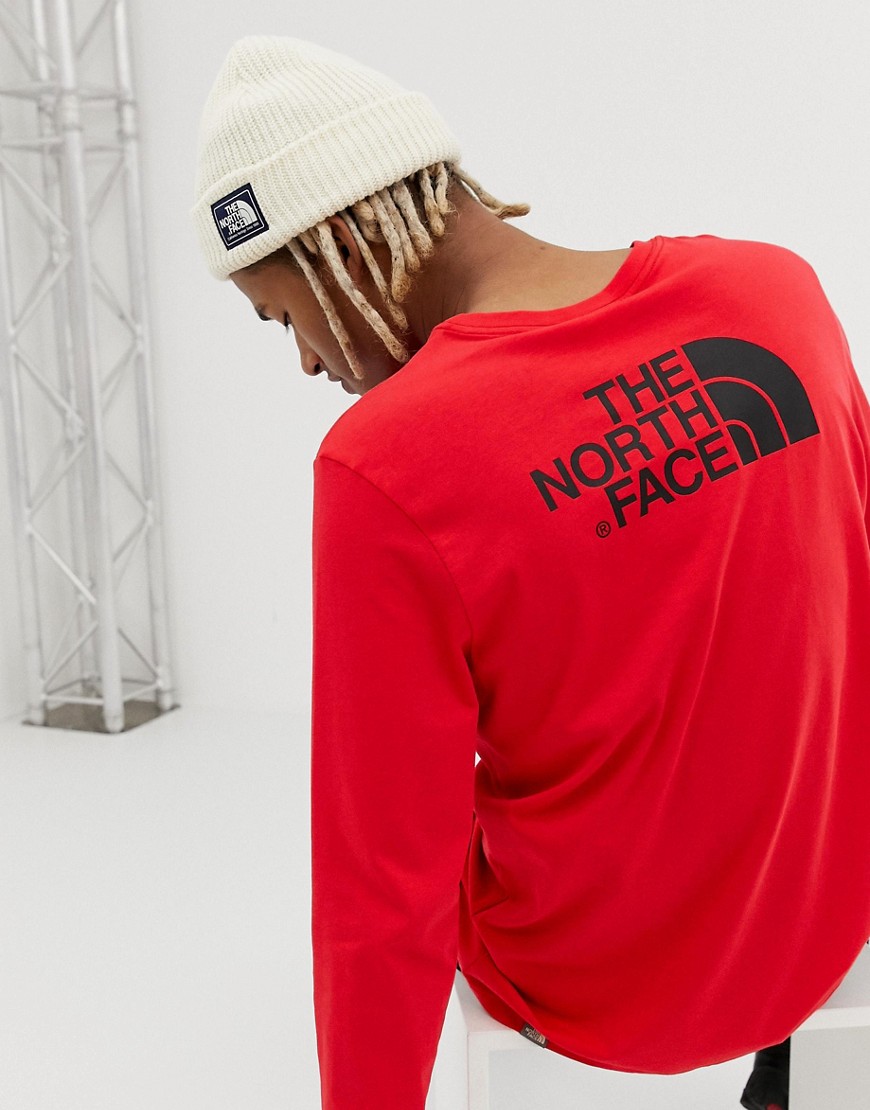 The North Face Long Sleeve Easy T-Shirt Red