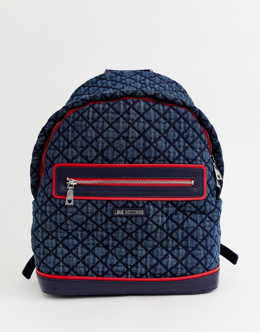 Love Moschino quilted backpack