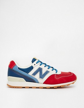 New Balance | New Balance 996 Suede Red White & Blue Trainers at ASOS