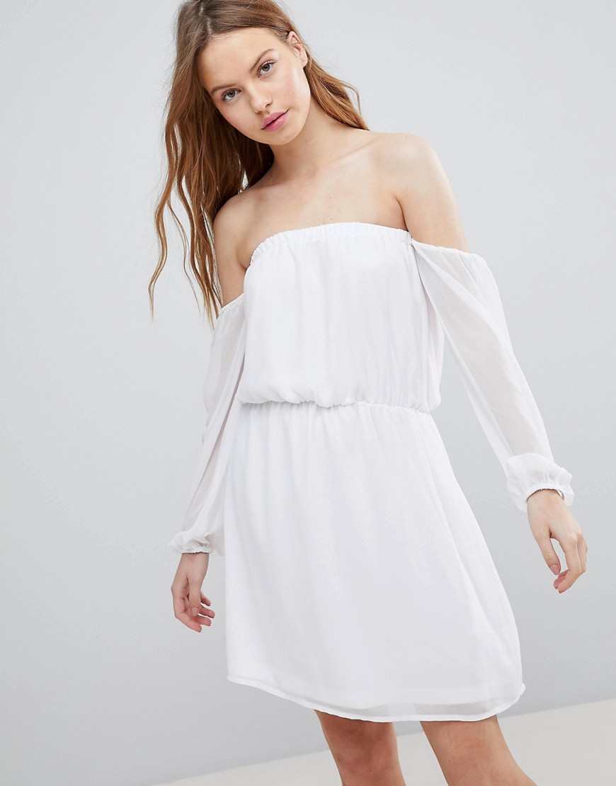 Платье с открытыми плечами Glamorous - Белый 