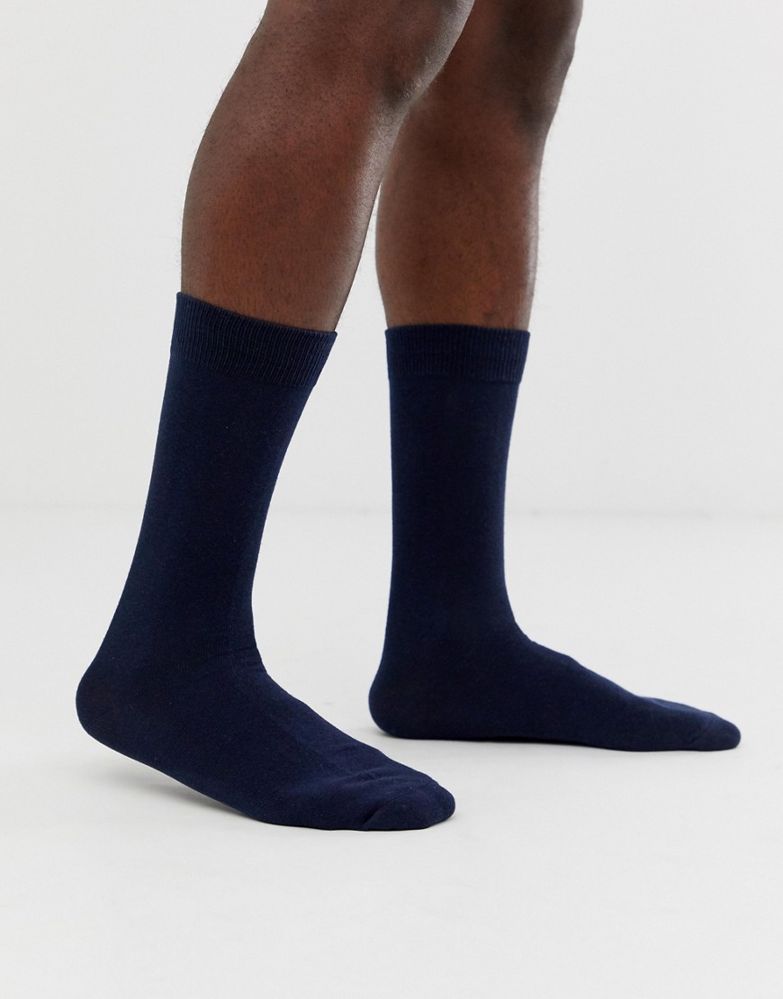 Selected Homme classic sock in navy