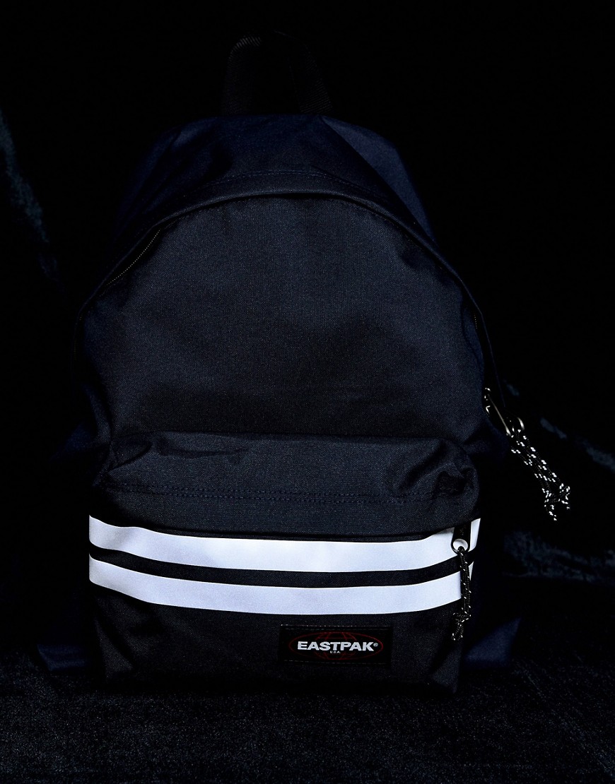 Eastpak Padded Pak'R backpack with reflective stripes in navy 24l
