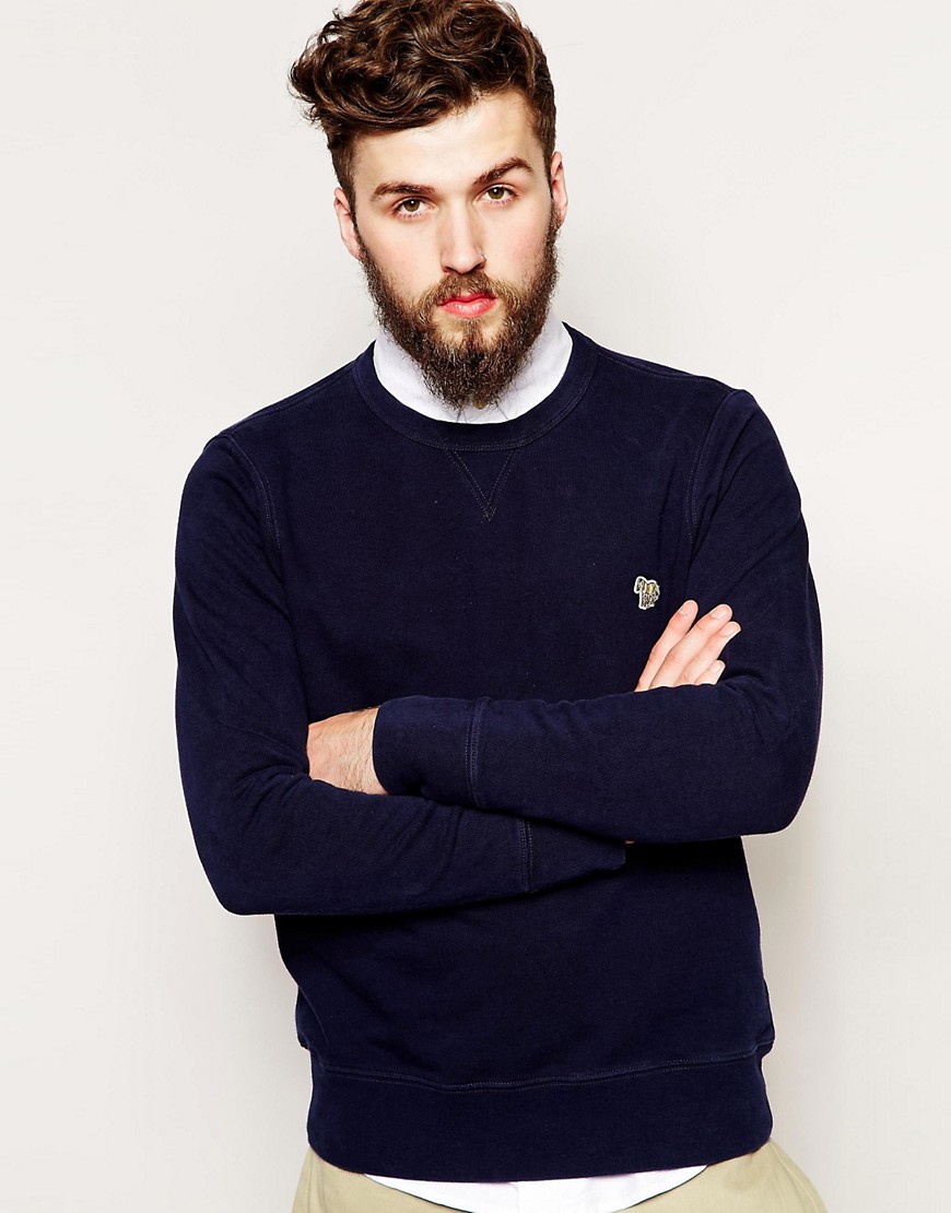 Paul Smith Jeans | Paul Smith Jeans Sweat in Crew Neck with Zebra at ASOS