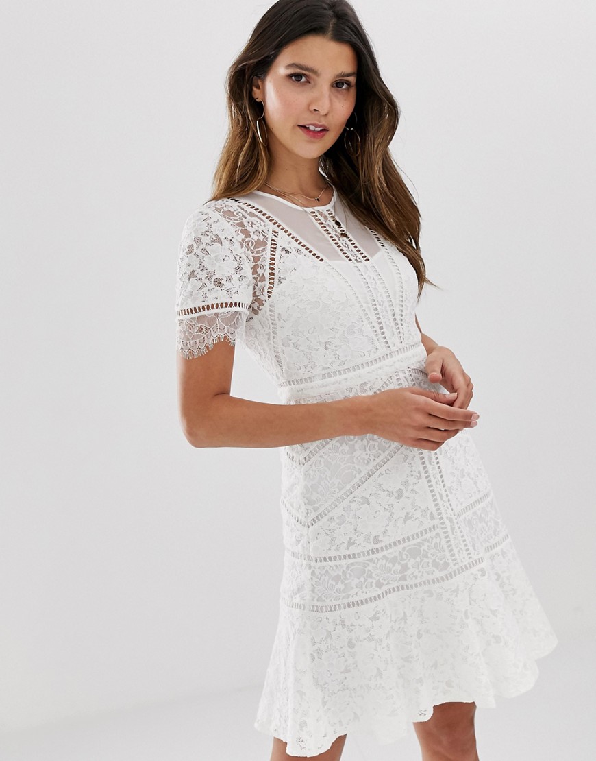 French Connection Chante lace midi dress