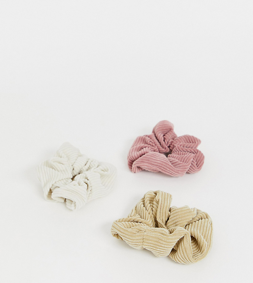 My Accessories London Exclusive cord scrunchie 3 pack