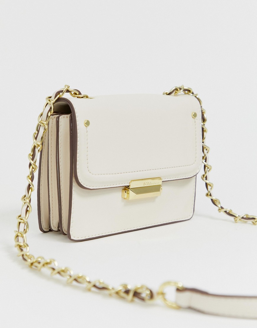 BCBGeneration lock detail cross body bag with chain detail strap